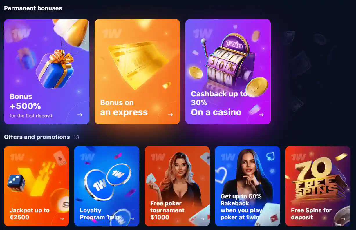 Activate 1win bonuses in India